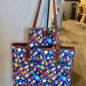 Dooney Disney Pixar Tote & Wallet Set